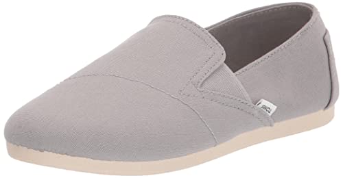 TOMS Damen Redondo Flacher Slipper, Graues Segeltuch, 37 EU von TOMS