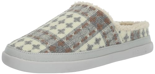 TOMS Damen Salbei Hausschuh, Schattenstepptes Karomuster, 43.5 EU von TOMS