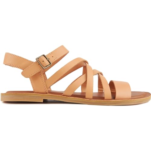 TOMS Damen Sephina Flache Sandale, Sandy Beige, 41 EU von TOMS