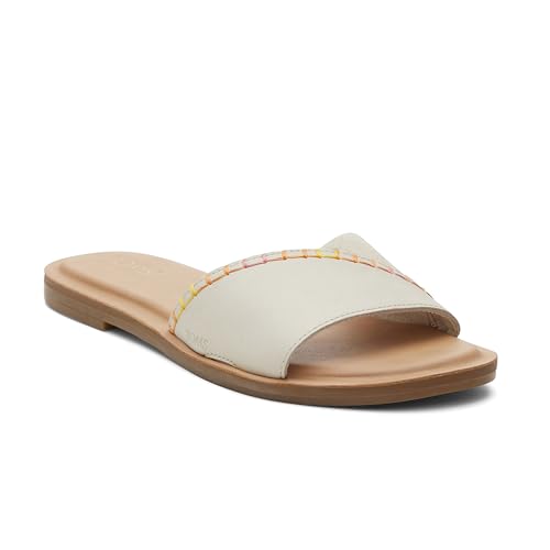 TOMS Damen Shea Schiebe-Sandalen, Fog Leather Suede, 37.5 EU von TOMS