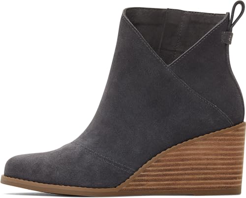 TOMS Damen Sutton Stiefelette, Geschmiedetes Eisen-Wildleder, 37.5 EU von TOMS