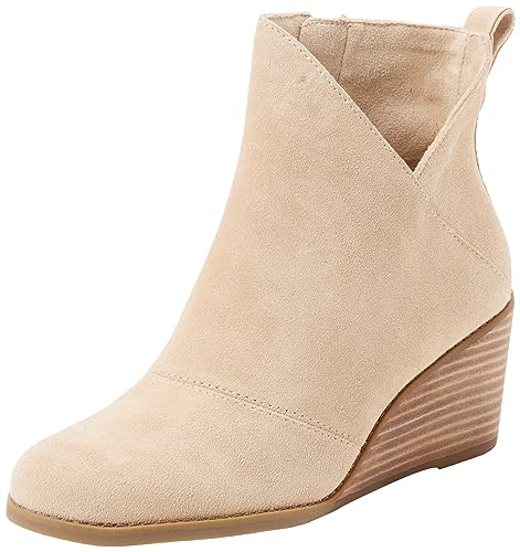 TOMS Damen Sutton Stiefelette, Wildleder, Hellbraun, 37 EU von TOMS