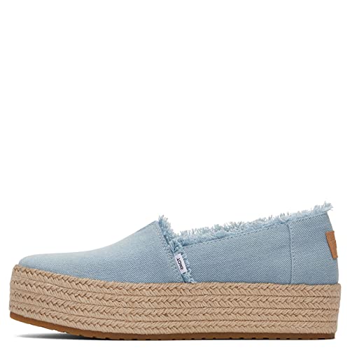 TOMS Valencia Platform Espadrille 10019798 Lichtblauw-38 von TOMS