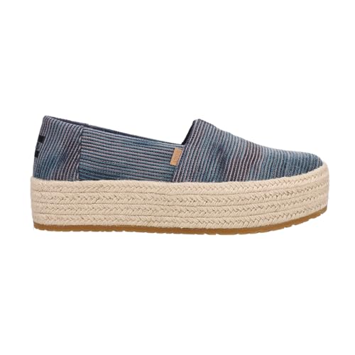 TOMS Damen Valencia Flacher Slipper, Marineblauer Denim, 43.5 EU von TOMS