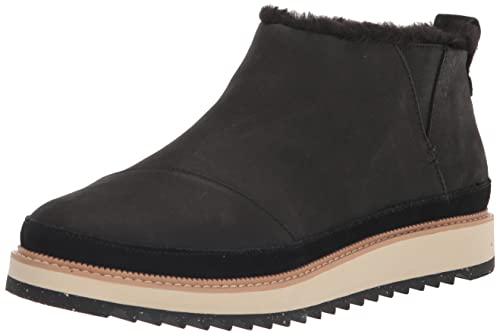 TOMS Damen Women_Boot_Water Resistant Black Oiled Nubuck/Sued Wanderstiefel, Wasserfester Blac, 37 EU von TOMS