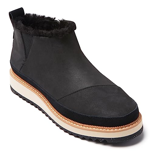 Toms Damen Women_Boot_Water Resistant Black Oiled Nubuck/Sued Wanderstiefel, Schwarz, 38.5 EU von TOMS