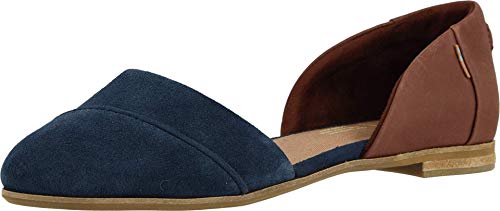 TOMS Damen Women Jutti Dorsay Plateau Ballerinas, Mehrfarbig (Navy/Penny Brown 000) von TOMS