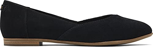 TOMS Damen jutti neat Flache Ballerina, Wildleder Schwarz, 36 EU von TOMS