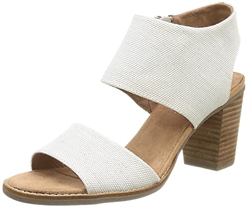 TOMS Damen majorca cutout Sandalen mit Absatz, Natur, 38 EU von TOMS