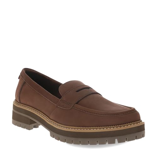 TOMS Damenschuhe CARA Wide Loafer 10022597 Oak Brown, Größe:37.5 EU von TOMS