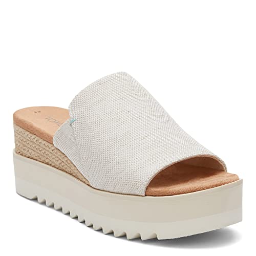 TOMS 10019756 Diana Mule - Damen Schuhe Pantoletten - Natural, Größe:41 EU von TOMS