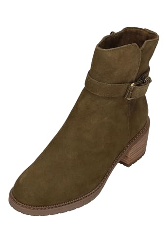 TOMS Damenschuhe Stiefeletten HAILEY BUCKLE 10022560 - military olive, Größe:37 EU von TOMS