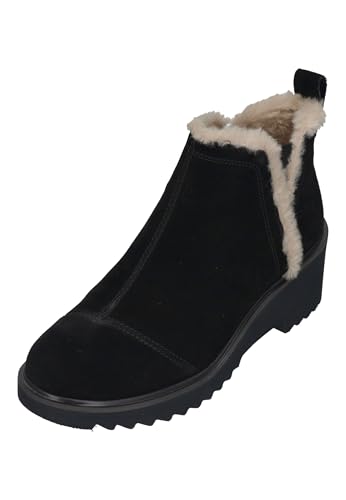TOMS Damenschuhe Stiefeletten MAUDE FAUX 10022556 black suede, Größe:40 EU von TOMS