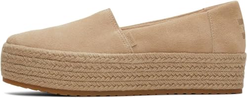 Toms Valencia Plateau für Damen, Wildleder, Hellbraun, 36.5 EU von TOMS