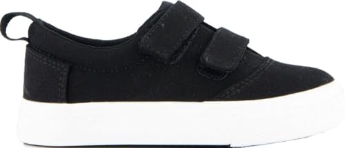 TOMS Jungen Fenix Doppelriemen Sneaker, Schwarz Leinen, 21 EU von TOMS