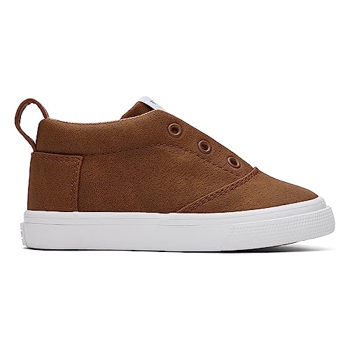 TOMS Jungen Fenix Mid Sneaker, Toffee Microsuede, 22 EU von TOMS