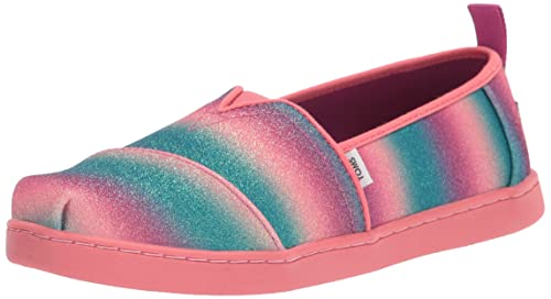 TOMS Glitter Alpargata Slipper, Rosa/Dunkelfuchsia, 31.5 EU von TOMS