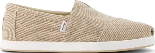 TOMS Herren Almond Subtle Stripe Sneaker, Beige, 43 EU von TOMS