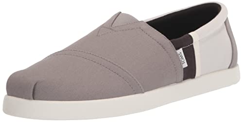 TOMS Herren Alp FWD Flacher Slipper, Farbblock-Leinwand in Zement, 44.5 EU von TOMS