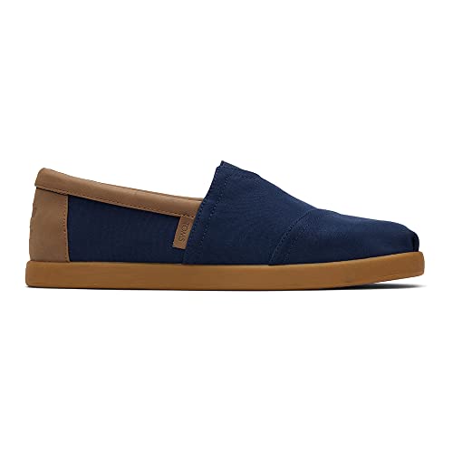 TOMS Herren Alp FWD Flacher Slipper, Marineblauer gebürsteter Twill, 40.5 EU von TOMS