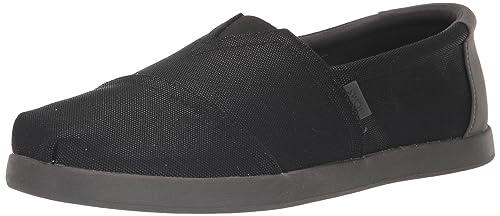 TOMS Herren Alp FWD Flacher Slipper, Schwarze, gewachste Leinwand, 39 EU von TOMS