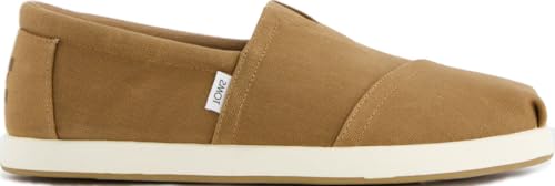 TOMS Herren Alp FWD Flacher Slipper, Toffee gewachstes Segeltuch aus recycelter Baumwolle, 43 EU von TOMS