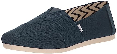 TOMS Herren Alpargata Flacher Slipper, Dark Indigo Heritage Leinwand, 42 EU von TOMS