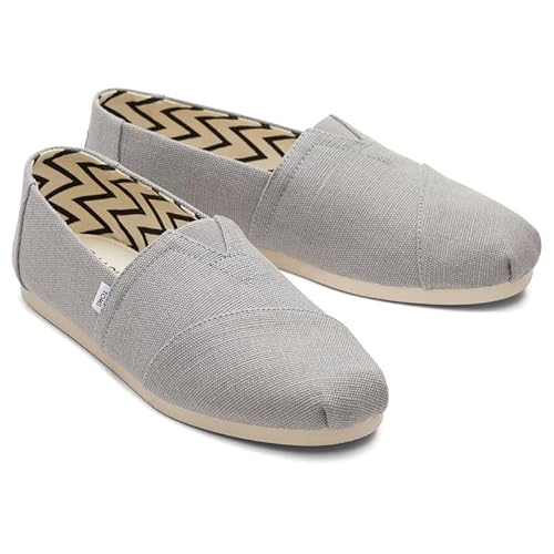 TOMS Herren Alpargata Flacher Slipper, Drizzle Grey Heritage Canvas, 48 EU von TOMS