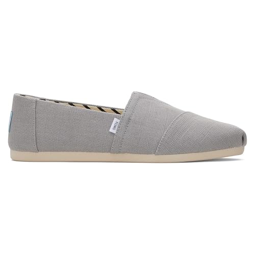 TOMS Herren Alpargata Flacher Slipper, Drizzle Grey Heritage Canvas, 48 EU von TOMS