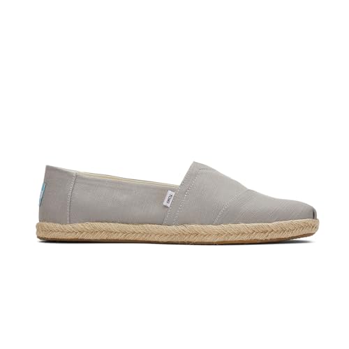 TOMS Herren Alpargata Rope Classic Flacher Slipper, Medium Grey, 47.5 EU von TOMS