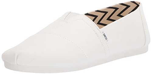 TOMS Herren Alpargata aus recycelter Baumwolle Flache Slipper, Weiß, 47.5 EU TOMS Herren Alpargata aus recycelter Baumwolle Flache Slipper, Weiß, 47.5 EU von TOMS