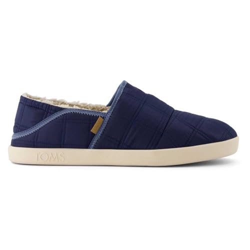 TOMS Herren Camden Hausschuh, Navy Quilted Woven, 43 EU von TOMS