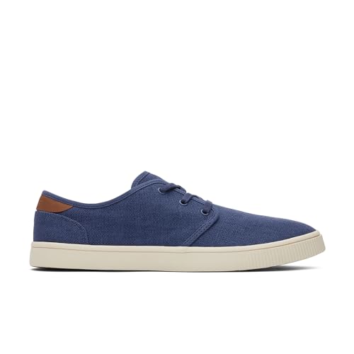 TOMS Herren Carlo Sneaker, Cadet Blue Heritage Canvas, 47 EU von TOMS