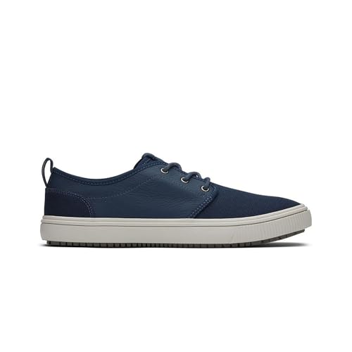 TOMS Herren Carlo Terrain Sneaker, Dunkles Indigo Canvas und Leder, 43 EU von TOMS