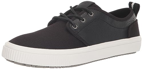 TOMS Herren Carlo Terrain Sneaker, Schwarzes Segeltuch und Leder, 40 EU von TOMS