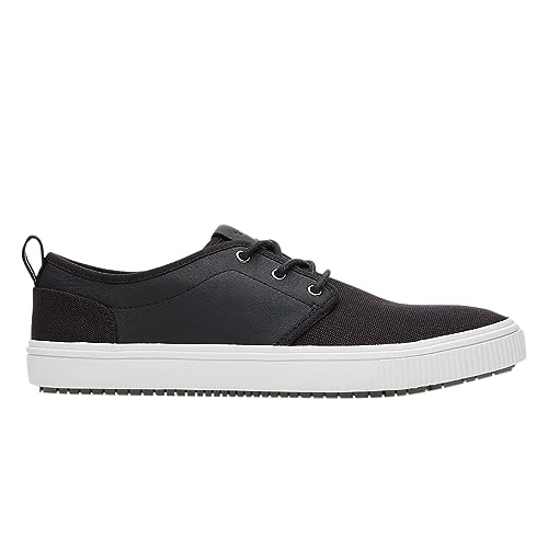 TOMS Herren Carlo Terrain Sneaker, Schwarzes Leinen und Leder, 43 EU von TOMS