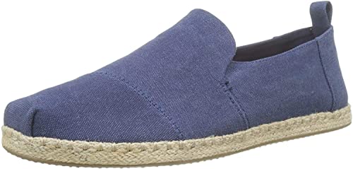 TOMS Herren Deconstructed Alpargata Rope Flache Slipper, Marineblau, 42.5 EU von TOMS