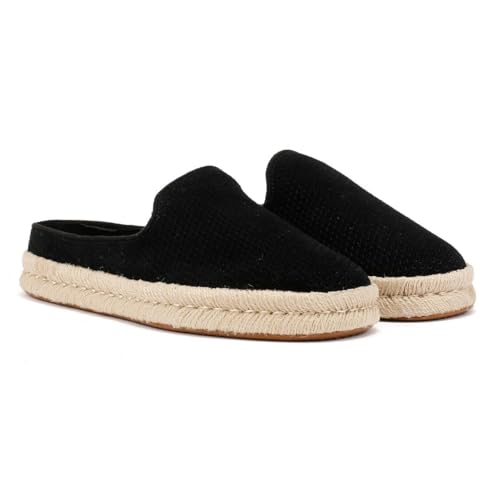 TOMS Herren Espadrilles Santiago Mule 10021892 - Black dp Suede, Größe:42.5 EU von TOMS