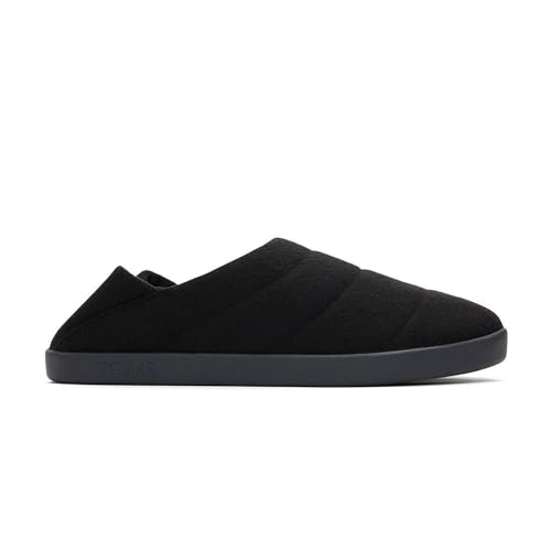 TOMS Herren Ezra Hausschuh, Schwarzes Filzvlies, 39 EU von TOMS