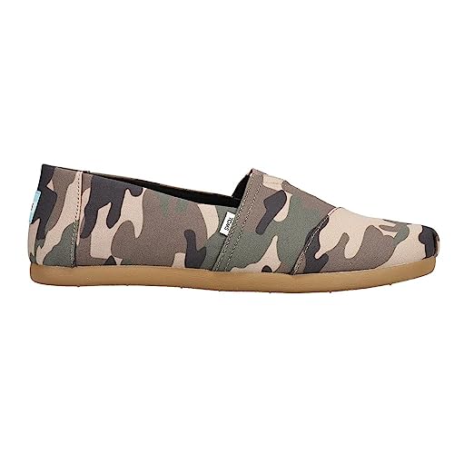 TOMS ALPARGATA Espadrille Canvas Herren, green Woodland Camouflage Print, 44 EU von TOMS