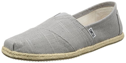 TOMS Herren Men Alpargata On Drizzle Espadrilles, Grau (Grey Linen Rope Sole 000), 40.5 EU von TOMS