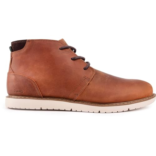 TOMS Herren Men Navi Boot Bootsschuh, Topaz Brown Water Resistant Leather, 44 EU von TOMS