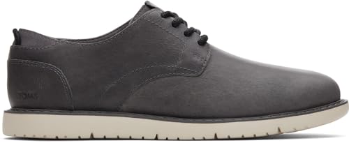 TOMS Herren Navi Oxford, Wr Smk Gry Leather, 44.5 EU von TOMS