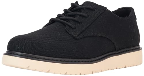 TOMS Herren Navi Trvl Lite Oxford, Black Heritage Canvas, 43 EU von TOMS