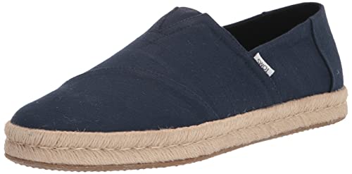 TOMS Herren Slipper Schuhe Alp Rope 2.0 Slipper Canvas Freizeit Elegant Slip-Ons Uni Herren Slipper Canvas moos von TOMS