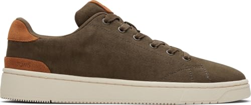 TOMS Herren Trvl Lite 2.0 Low Sneaker, Canteen Recycelter Baumwoll-Twill, 44.5 EU von TOMS