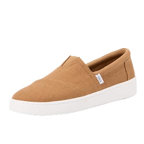 TOMS Herren Trvl Lite Alpargata Sneaker, Toffee Heritage Canvas, 39 EU von TOMS