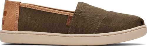TOMS Jungen Classic Alpargata Flacher Slipper, Canteen Vintage Twill Pu Besatz von TOMS