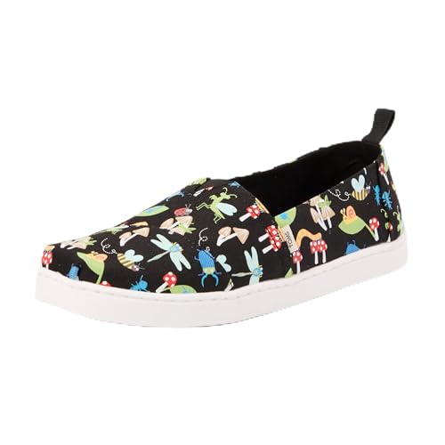 TOMS Classic Alpargata Flacher Slipper, Schwarze im Dunkeln Leuchtende Käfer, 38 EU TOMS Classic Alpargata Flacher Slipper, Schwarze im Dunkeln Leuchtende Käfer, 38 EU von TOMS