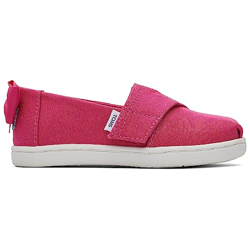 TOMS Jungen Mädchen Classic Alpargata Flacher Slipper, Fuchsia Leinwand, 19.5 EU von TOMS